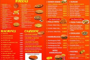 Doner kabab y pizza