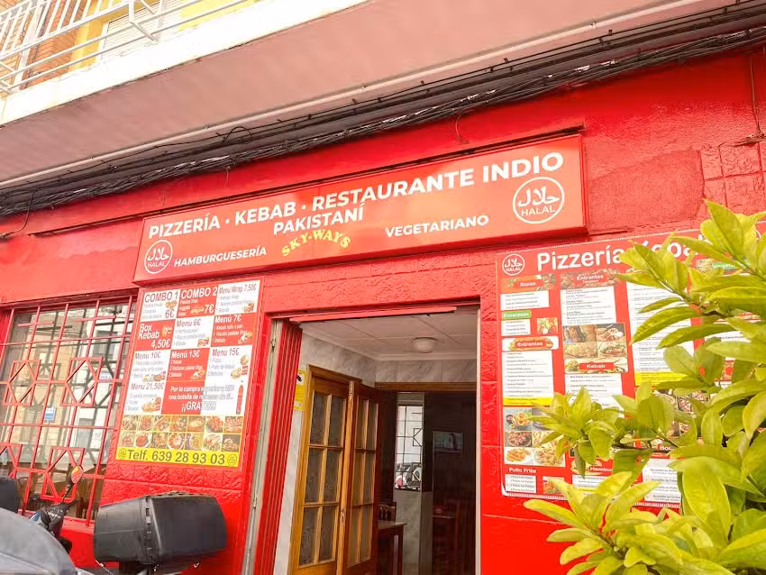 Pizzería Kebab Restaurante Indio Sky Ways